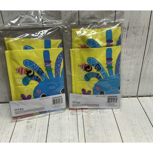 2 Packages INTEX Inflatable Sea Buddy Arm Band Floatie Ages 3-6 Years Old New - Picture 2 of 2